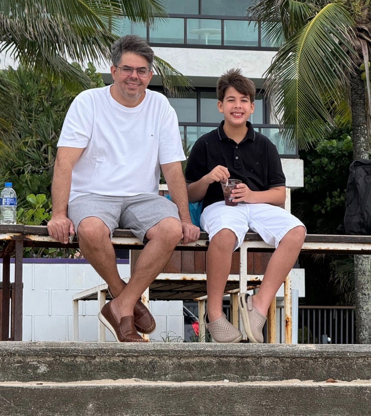 Em família, Lícia Cândido e Pedro Victor Leopoldino curtem viagem ao RJ