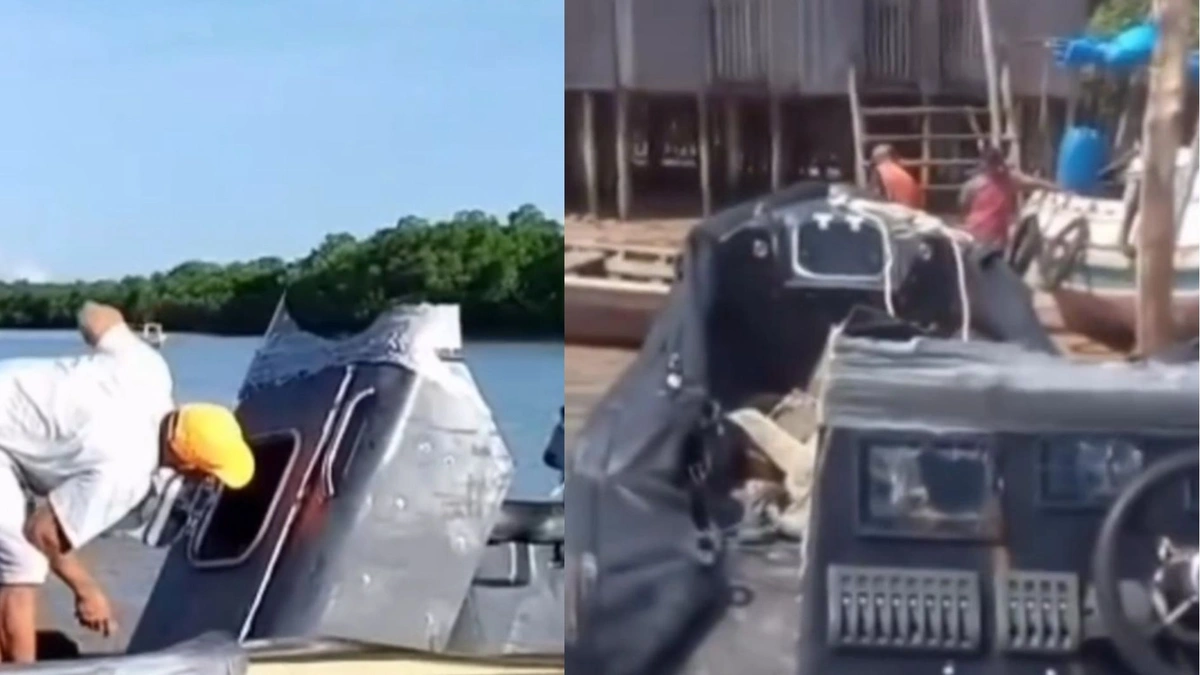 Embarcação com GPS e motores avaliados em R$ 500 mil aguarda inspeção da Marinha