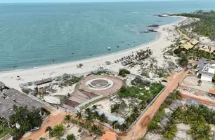 Estrutura construída para abrigar o portal (Foto: Reprodução)