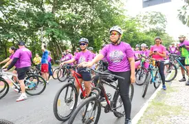 Evento da SSP mobilizou população e reforçou ações de enfrentamento à violência feminina (Foto: Reprodução/ SSP-PI)