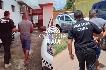 Ex ameaça mulher por telefone dentro de delegacia e acaba preso em Altos