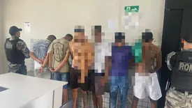 Faccionados são presos dentro de casa usada como ponto de tráfico em Teresina (Foto: Divulgação/PMPI)