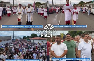 Festejos de São José são encerrados com procissão em Altos (Foto: Reprodução)