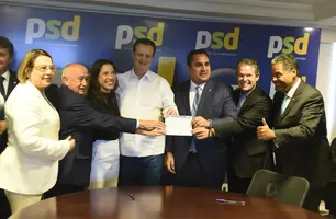 Filiação da Governadora Raquel Lyra e do  Deputado Georgiano Neto (Foto: Reprodução)