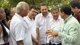 Fonteles, Wellington e Boulos firmam alinhamento político durante agenda no Piauí (Foto: Conecta Piauí)