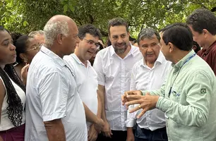 Fonteles, Wellington e Boulos firmam alinhamento político durante agenda no Piauí (Foto: Conecta Piauí)