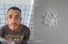 Força Tática conduz suspeito com 20 pedras de crack na Matinha