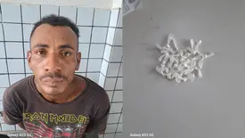 Força Tática conduz suspeito com 20 pedras de crack na Matinha (Foto: Reprodução)