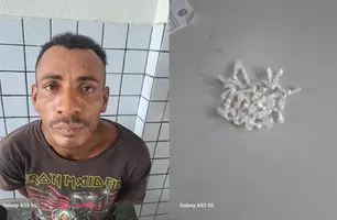 Força Tática conduz suspeito com 20 pedras de crack na Matinha (Foto: Reprodução)