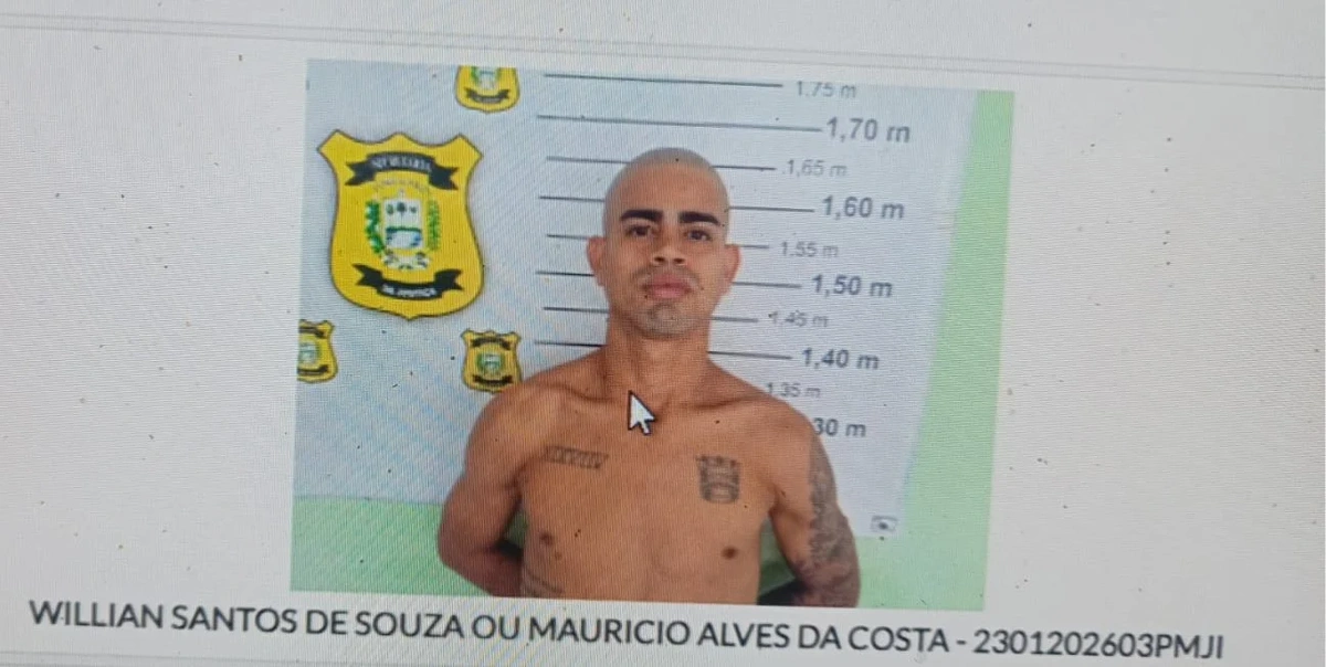 Foto do fugitivo