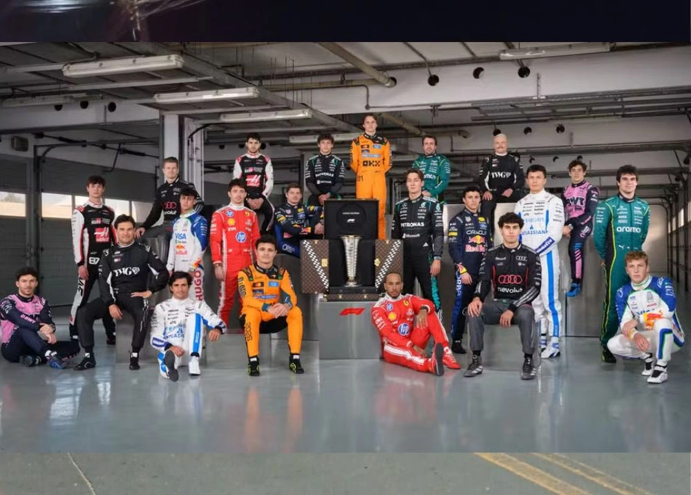 Foto oficial dos pilotos da F1 2026