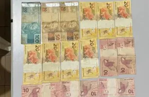 Frentista é conduzido à delegacia suspeito de desviar mais de R$ 20 mil de posto (Foto: Reprodução)