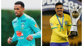 Gabriel Magalhães e Kaiki (Foto: Reprodução/X CBF)