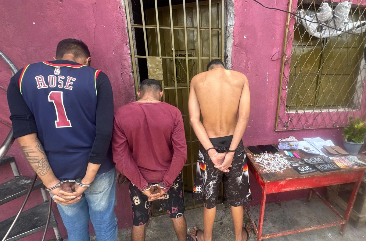 GCM prende três suspeitos por tráfico na zona Norte de Teresina