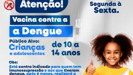 Gilbués inicia vacinação contra dengue para crianças e adolescentes (Foto: Reprodução)