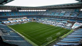 Grêmio faz 3 a 0 no Inter e está com uma mão na taça do Gauchão (Foto: Arena do Grêmio/Divulgação)
