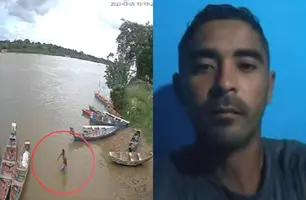 Homem desaparece após ser levado por correnteza no Rio Igaraçu, em Parnaíba (Foto: Reprodução)