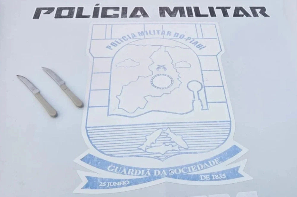 Homem é preso após ameaçar o próprio filho com facas e agredir policial em Pio IX