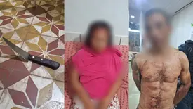 Homem é preso após esfaquear companheira em tentativa de feminicídio no PI (Foto: Reprodução)