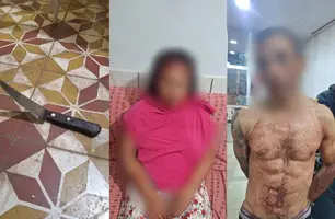 Homem é preso após esfaquear companheira em tentativa de feminicídio no PI (Foto: Reprodução)