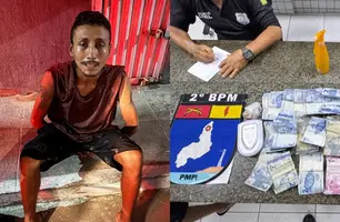 Homem é preso suspetios de tráfico de drogas no "Carandiru de Parnaíba" (Foto: Divulgação)