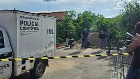 Homem esperava maquinário para trabalho antes de morrer na zona Norte de Teresina (Foto: Kassio Cavalcante/Conecta Piauí)