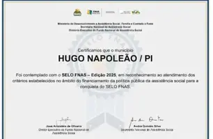 Hugo Napoleão é reconhecido nacionalmente com Selo FNAS 2025 (Foto: Reprodução)
