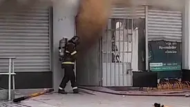 Incêndio atinge espaço do O Boticário em Timon e bombeiros são acionados (Foto: Reprodução)