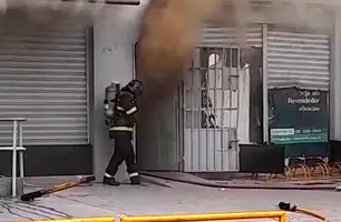 Incêndio atinge espaço do O Boticário em Timon e bombeiros são acionados (Foto: Reprodução)