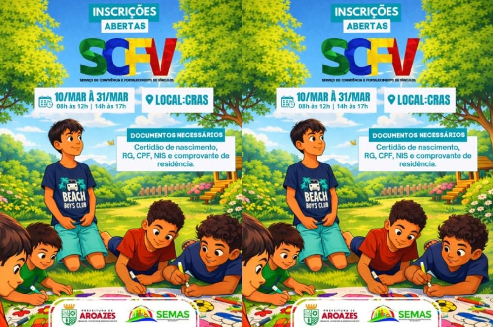 Integração Social: Prefeitura de Aroazes abre inscrições a Serviço de Convivência