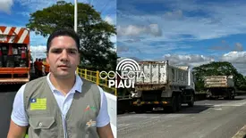 ‘Interditamos a ponte para podermos fazer a recuperação’, diz Leonardo Sobral (Foto: Conecta Piauí)