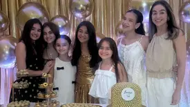 Isabel Fonteles com filhas e sobrinhas em noite de celebração em família (Foto: Instagram)