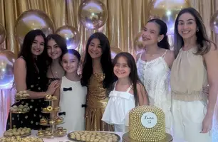 Isabel Fonteles com filhas e sobrinhas em noite de celebração em família (Foto: Instagram)