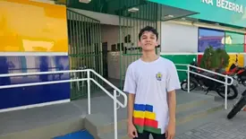 Jhonata Lima, de 18 anos, une ensino público e técnico para dar aulas de Python e Scratch (Foto: Reprodução)