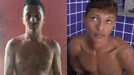 Jonatas Santos Silva e a vítima Jonas de Brito Martins (Foto: Divulgação)