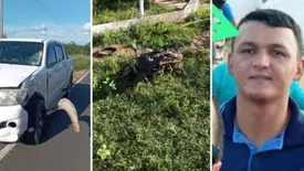Jovem morre após colisão entre moto e caminhonete no interior do Piauí (Foto: Reprodução)