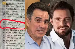 Lista de contatos de Vorcaro tem Ciro Nogueira e seu assessor salvos no celular (Foto: Reprodução)