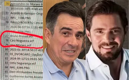 Lista de contatos de Vorcaro tem Ciro Nogueira e seu assessor salvos no celular
