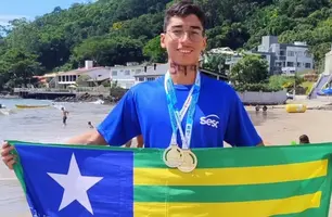 Lucas Lima conquista dois ouros na Copa Brasil de Águas Abertas (Foto: Reprodução)