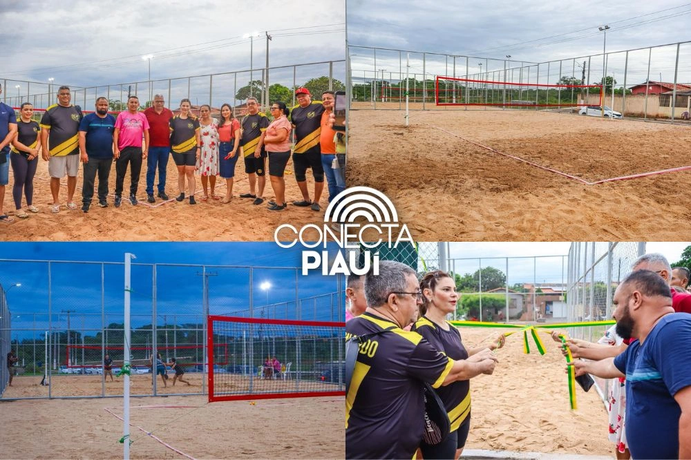 Luzilândia inaugura quadras de beach tênis no aniversário da cidade