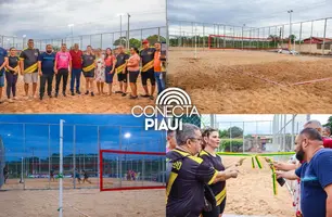 Luzilândia inaugura quadras de beach tênis no aniversário da cidade (Foto: Reprodução)