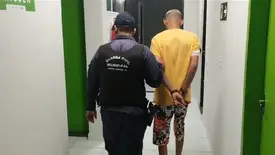 'Magrão' é preso após apedrejar casa de tia com câncer em José de Freitas (Foto: Reprodução)