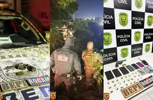 Menor é apreendido com arma e drogas durante operação da PM em Teresina (Foto: Reprodução)