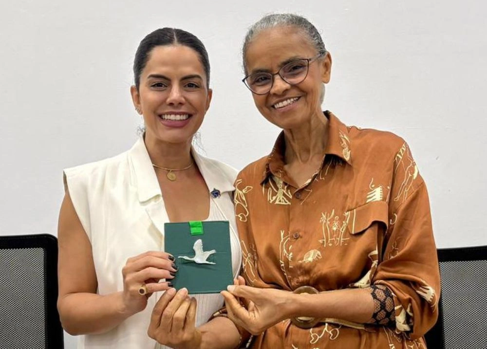 Ministra Marina Silva e superintendente do Ibama Thays Paiva