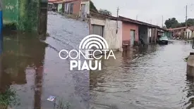 Moradores da zona Norte reclamam de rua alagada (Foto: Foto: Reprodução)