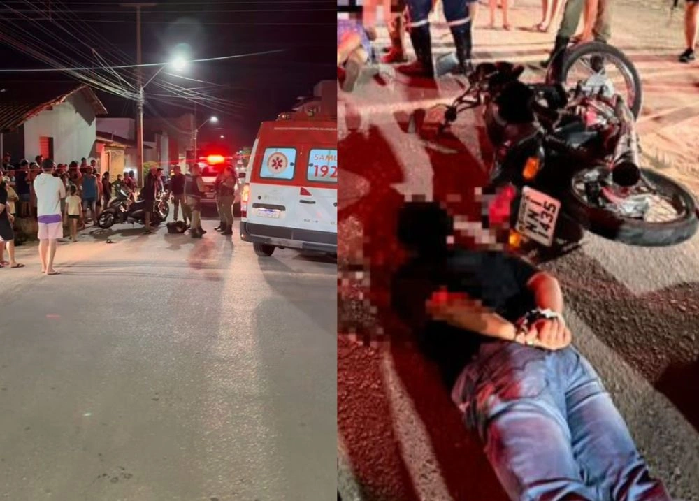 Motociclista desobedece ordem de parada e causa acidente em Pedro II