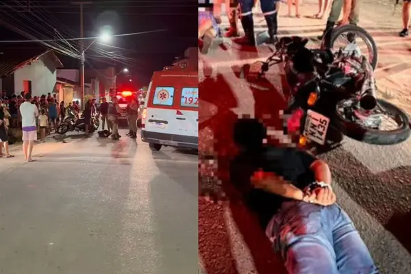 Motociclista desobedece ordem de parada e causa acidente em Pedro II