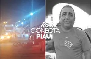 Motociclista morre após colidir com carro e ser atropelado por carreta no Piauí (Foto: Reprodução)