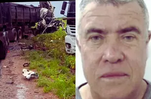 Motorista de carreta morre após colisão com caminhão-tanque na PI-392, no Piauí (Foto: Reprodução)