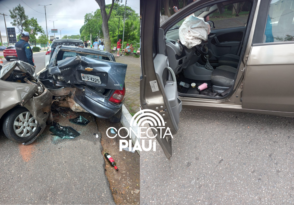 Motorista provoca colisão com três carros na zona Leste de Teresina